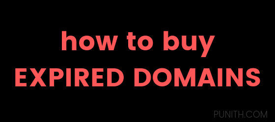 How to Buy Expired Domain Names